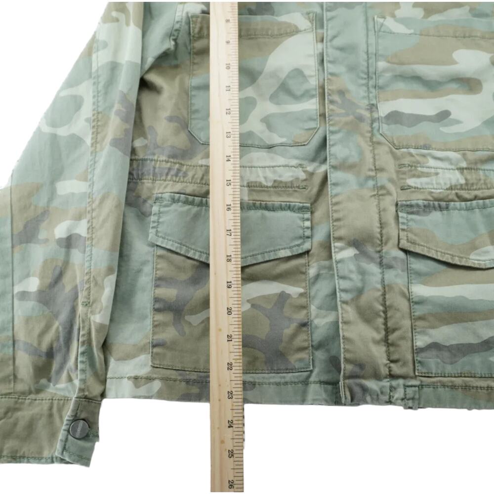 Sanctuary Standard Surplus Camo Utility Jacket Womens Medium Military Zip Front - Picture 2 of 9
